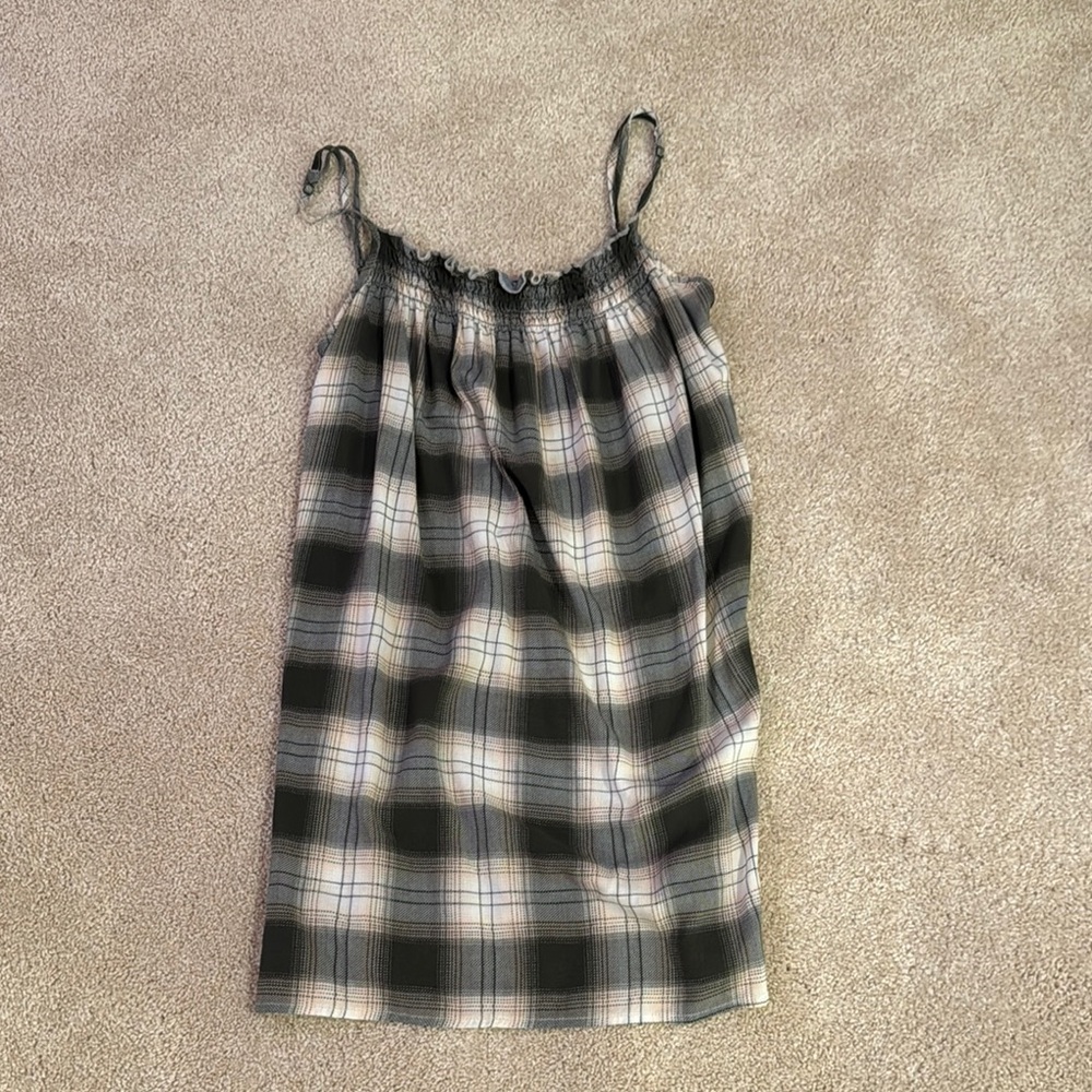 Plaid Sleeveless Dress